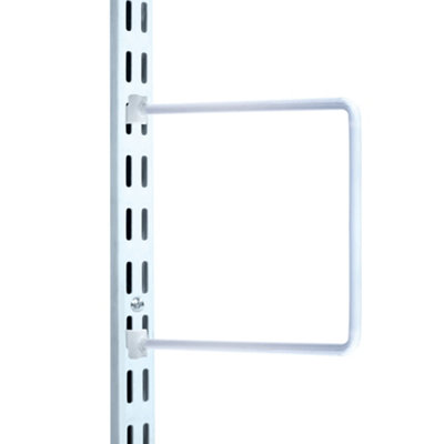 RBUK Twin Slot Flexible Bookend 150mm White, Pack of 2