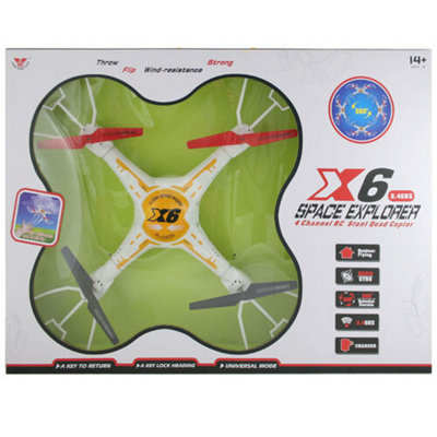 RC Drone Quadcopter 4 Channel Stunt 2.4Ghz Helicopter 6 Axis Flying 0.3Mp Camera - 3