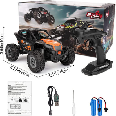RC Monster Truck 4X4 Off-Road Remote Control Car Waterproof Electric ...