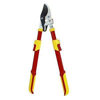 RC203 Pro Gold Deluxe Telescopic Ratchet Bypass Lopper - Soft-grip Handles - Precision Non-Stick Cutting Blade