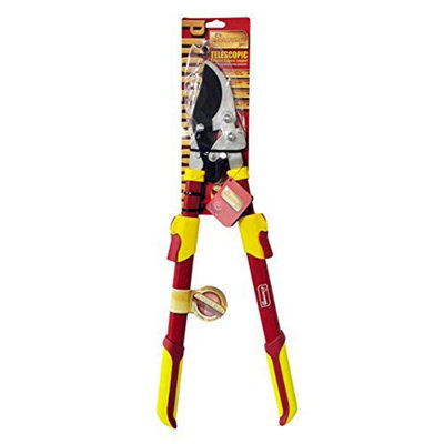 RC203 Pro Gold Deluxe Telescopic Ratchet Bypass Lopper - Soft-grip Handles - Precision Non-Stick Cutting Blade