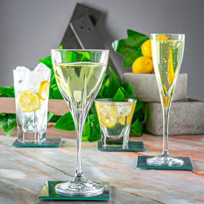 Fly Fusion Collection Set 6 Cocktail Glasses Painted – thegreatputonmv