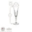 RCR Crystal Melodia Glass Champagne Flutes - 160ml - Pack of 12