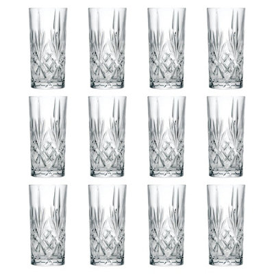 RCR Crystal Melodia Highball Glasses - 360ml - Pack of 12