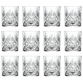 RCR Crystal Melodia Whiskey Glasses - 340ml - Pack of 12
