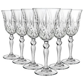 RCR Crystal Melodia White Wine Glasses - 210ml - Pack of 6