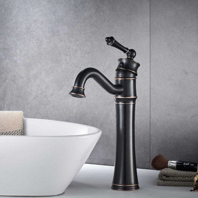 Rea High Single Handle Vintage Basin Retro Old Tap Mixer Bathroom Standing Faucet
