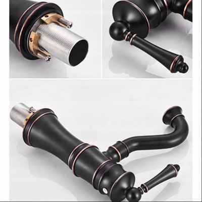 Rea High Single Handle Vintage Basin Retro Old Tap Mixer Bathroom Standing Faucet