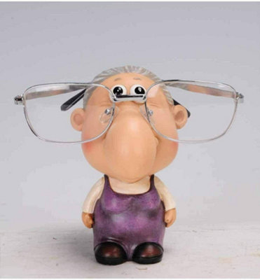 READING GLASSES HOLDER STAND NOSE RACK SPECTACLE GIFT SUNGLASSES SPECS ...
