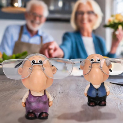 Reading Glasses Holder Stand Nose Rack Spectacle Gift Sunglasses Specs Grandma