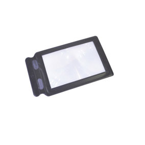 Reading Sheet Magnifier - 2x Magnification - Lightweight Travel Size Reading Aid