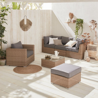 Polyrattan 2025 garden sofa