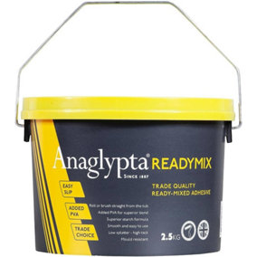 Ready Mixed Easy Paste Wallpaper Adhesive by Anaglypta - 2.5kg Tub