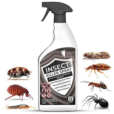 Ready Steady Defend Flying & Crawling Insect Killer Spray 1 Litre | DIY ...