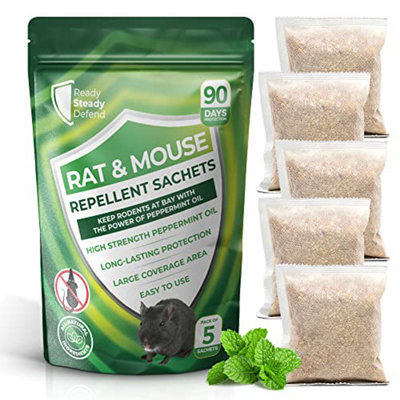 Ready Steady Defend Rat & Mouse Natural Repellent Sachets Pack of 5 ...