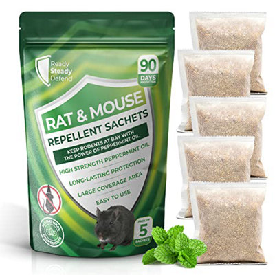 Ready Steady Defend Rat & Mouse Natural Repellent Sachets Pack of 5