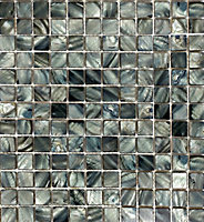 Real Mother of Pearl 300mm x 300mm Mosaic Tile Sheet (Coverage of 0.09m2 Per Sheet)