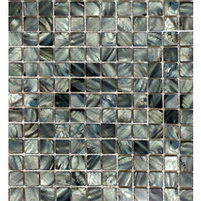 Real Mother of Pearl 300mm x 300mm Mosaic Tile Sheet (Coverage of 0.09m2 Per Sheet)