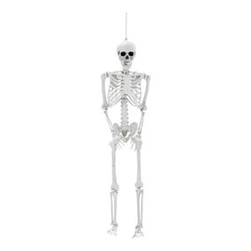 Realistic Full Body Poseable Skeleton Props Hanging Halloween Party Decoration 155cm