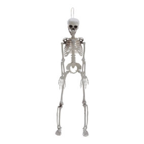 Realistic Full Body Poseable Skeleton Props Hanging Halloween Party Decoration 85cm