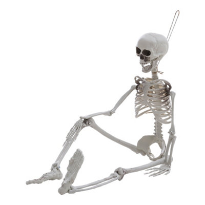 Realistic Full Body Poseable Skeleton Props Hanging Halloween Party ...