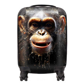Realistic Monkey Face Splashart Suitcase - Mini Cabin