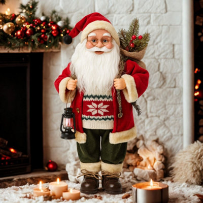 Realistic Santa Claus Figure Christmas Decoration Ornament