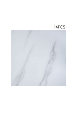 Realistic Stone Texture Peel and Stick PVC Flooring Tiles 14Pcs 60 x 60cm