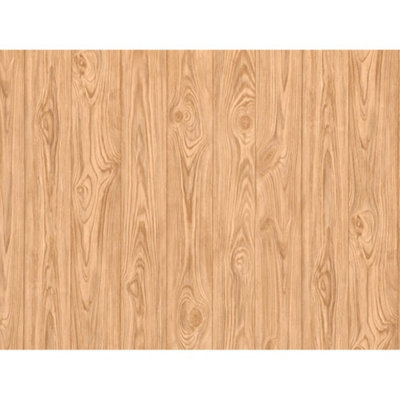 Realistic Wood Panel Effect Textured Vinyl Wallpaper Metallic Paste The Wall