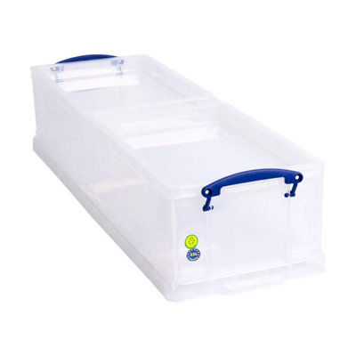 Really Useful 22L Wrapping Paper Storage Box with 2 Plain Insert Trays ...