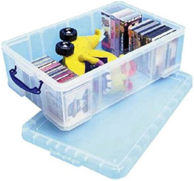 Really Useful 24.5 Litre Versatile Clear Storage Box: Stackable ...