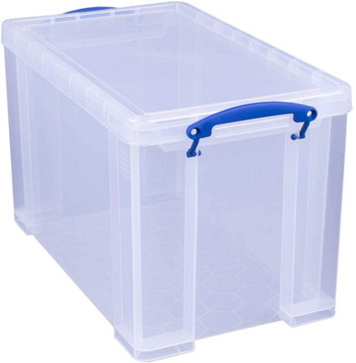 Really Useful 24 Litre Clear ,Strong and stylish Plastic Storage Box ...