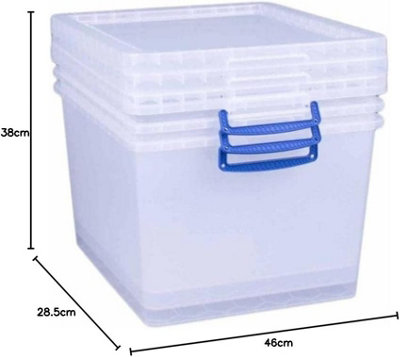 Really Useful Box Nestable Plastic Storage 33.5 Litre /Free Next Day ...