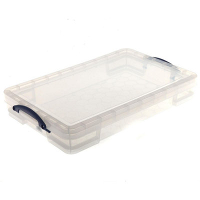 Really Useful Box Plastic Storage 20 Litre Clear