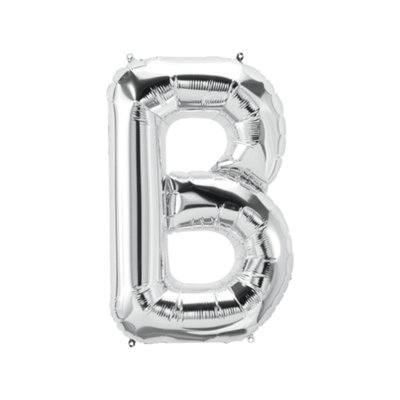 Realmax B Foil Balloon Silver (One Size)