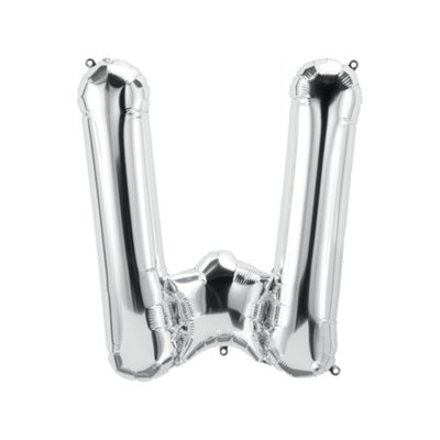 Realmax W Foil Balloon Silver (One Size)