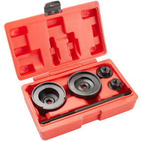 Rear wheel bearing puller tool set - red