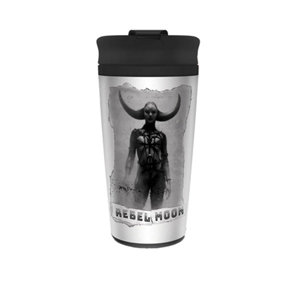 Rebel Moon Horned Goddess Metal Travel Mug Black/Silver (One Size)