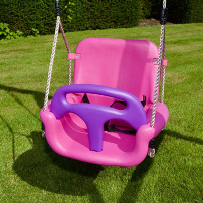 Rebo 3 in 1 Baby Toddler Children's Growable Swing Seat - Pink