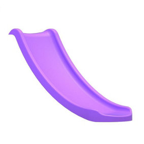Rebo 4ft 120cm Universal Childrens Plastic Garden Kids Wave Slide - Purple