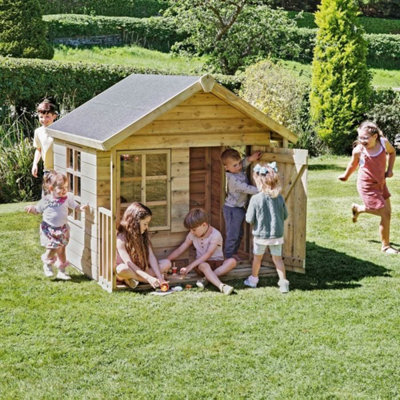 Childrens wooden hot sale garden playhouse