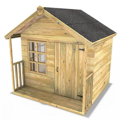 Rebo 5FT x 5FT Wooden Garden Playhouse - Woodpecker