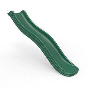 Rebo 6ft 175cm Universal Childrens Plastic Garden Kids Wave Slide - Dark Green