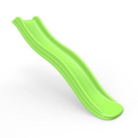 Rebo 6ft 175cm Universal Childrens Plastic Garden Kids Wave Slide - Light Green