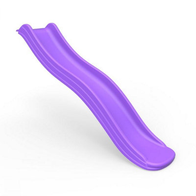 Rebo 6ft 175cm Universal Plastic Garden Kids Wave Slide - Purple