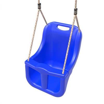 Rebo Baby Swing Seat with Soft-Touch Ropes - Blue
