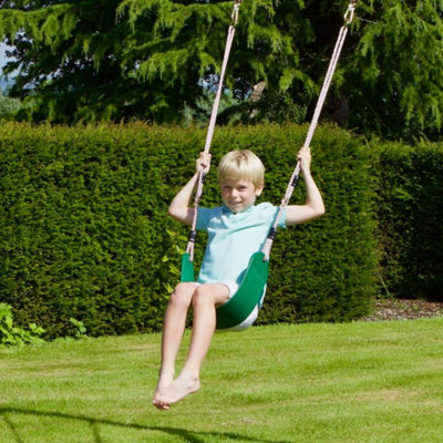Rebo Children's Flexible Belt Swing Seat - Green