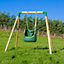 Rebo Children's Hanging Cocoon Pod Chair Hammock Swing Seat - Green