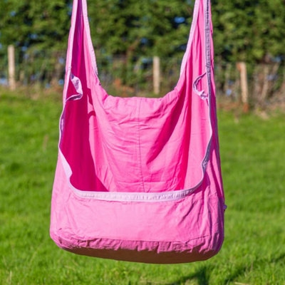 Pink swinging chair best sale