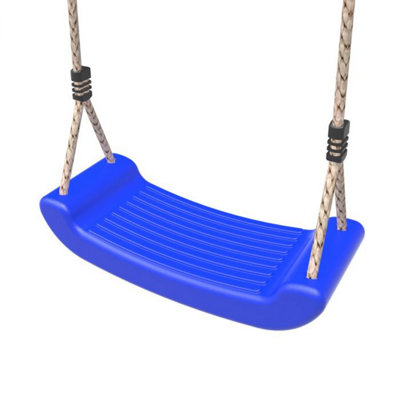 Rebo Children's Swing Seat with Adjustable Ropes - Blue